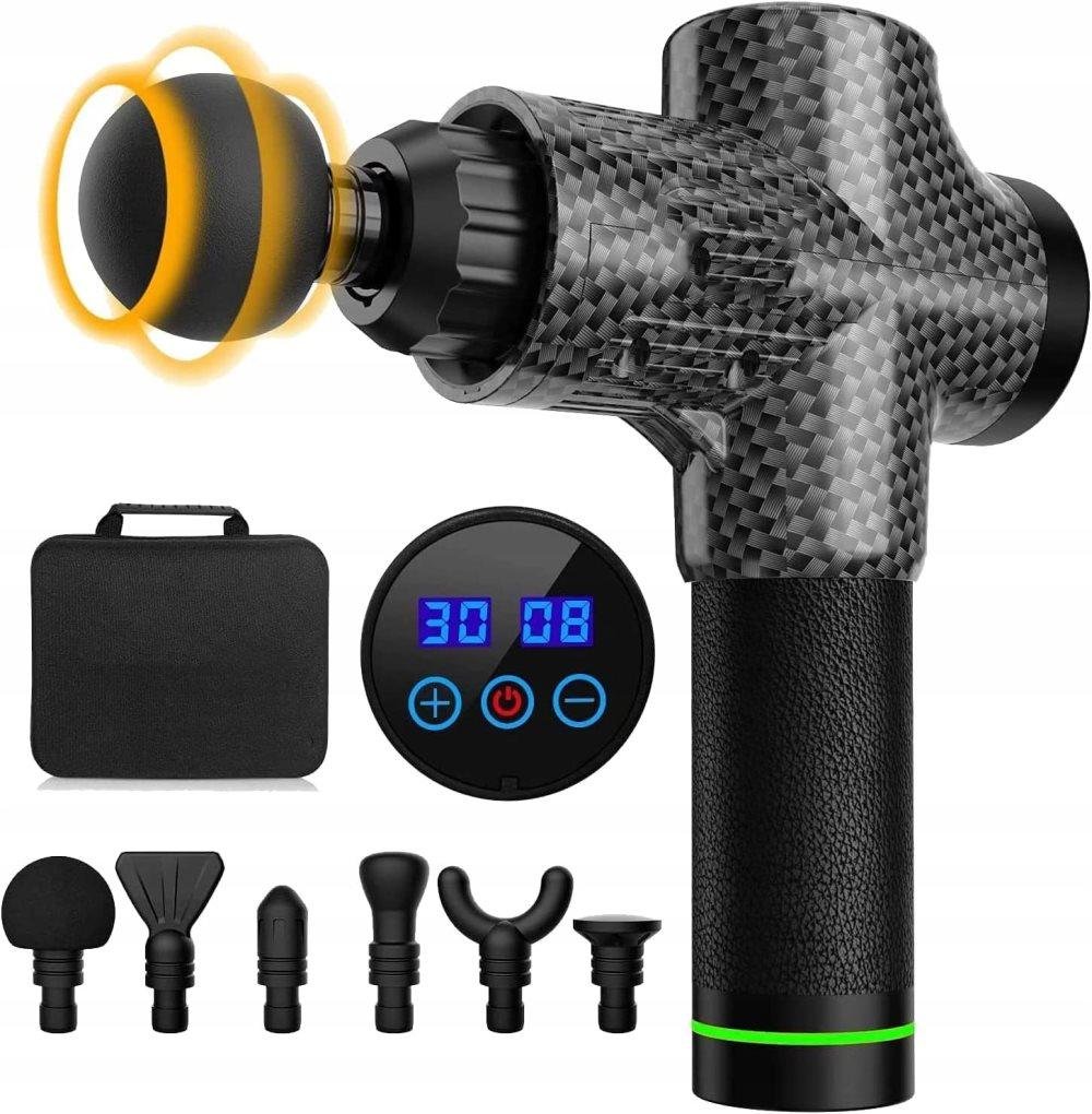 MASSAGEPISTOL BODY MASSAGER MASSAGEGUN PRO - KUL - EFFEKT 100W